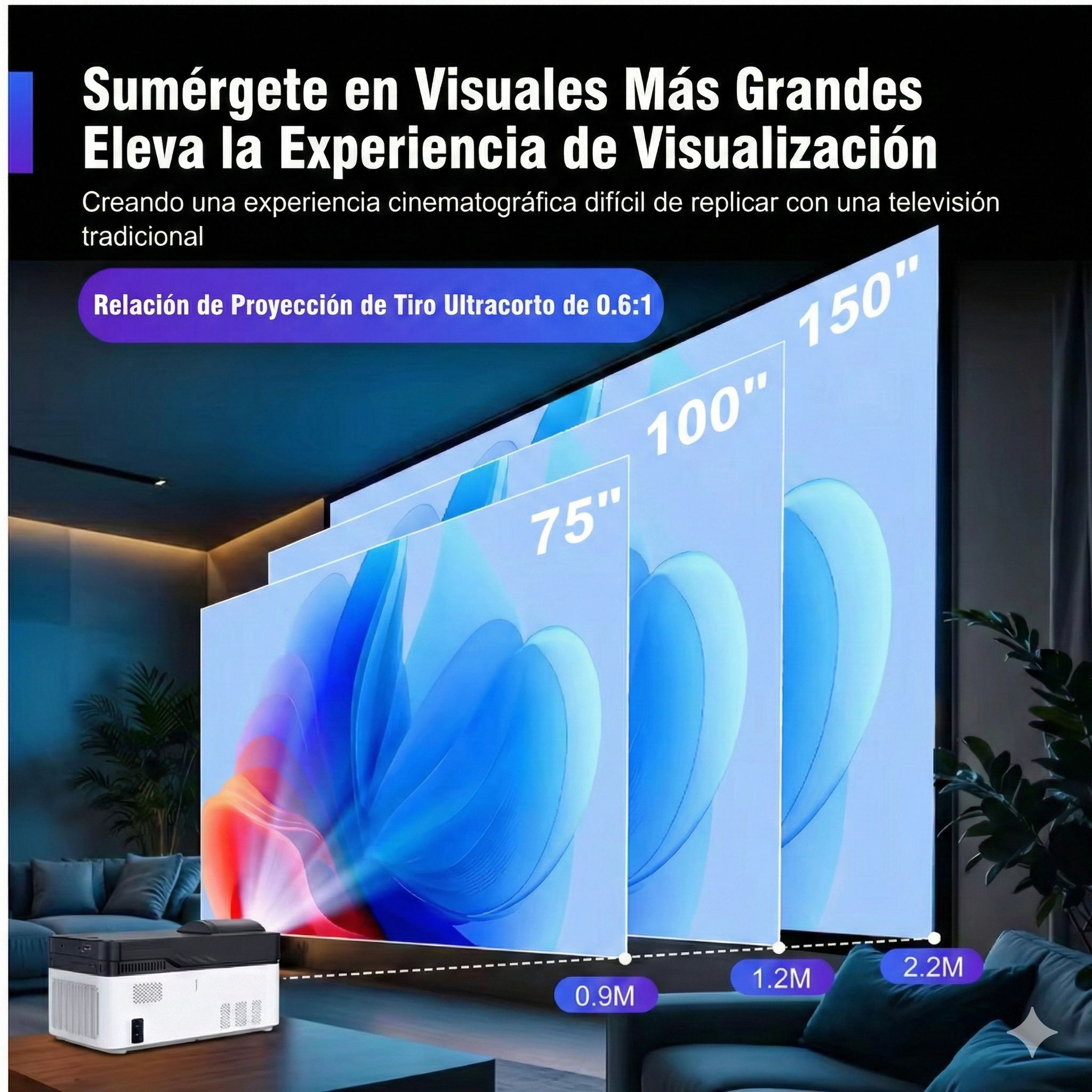 Proyector Tiro Corto - HY450